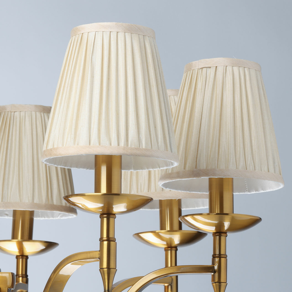 Люстра подвесная MW-Light Вирджиния, 8 лампочек Е14, 320 Вт, 16 кв м, бронза