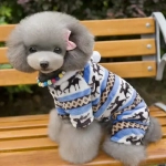 Комбинезон зимний для мелких и средних пород собак «МОДНЫЙ БРО», цвет голубой, р ХXL