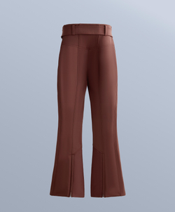 OYSHO Водонепроницаемые расклешенные эластичные брюки SKI с высокой посадкой, терракотовый