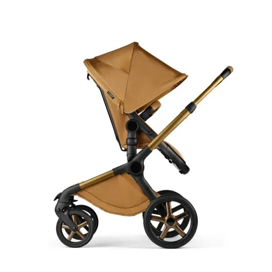 Коляска 2 в 1 Bugaboo Fox 5 Complete Noir Limited Edition (Amber Glow)