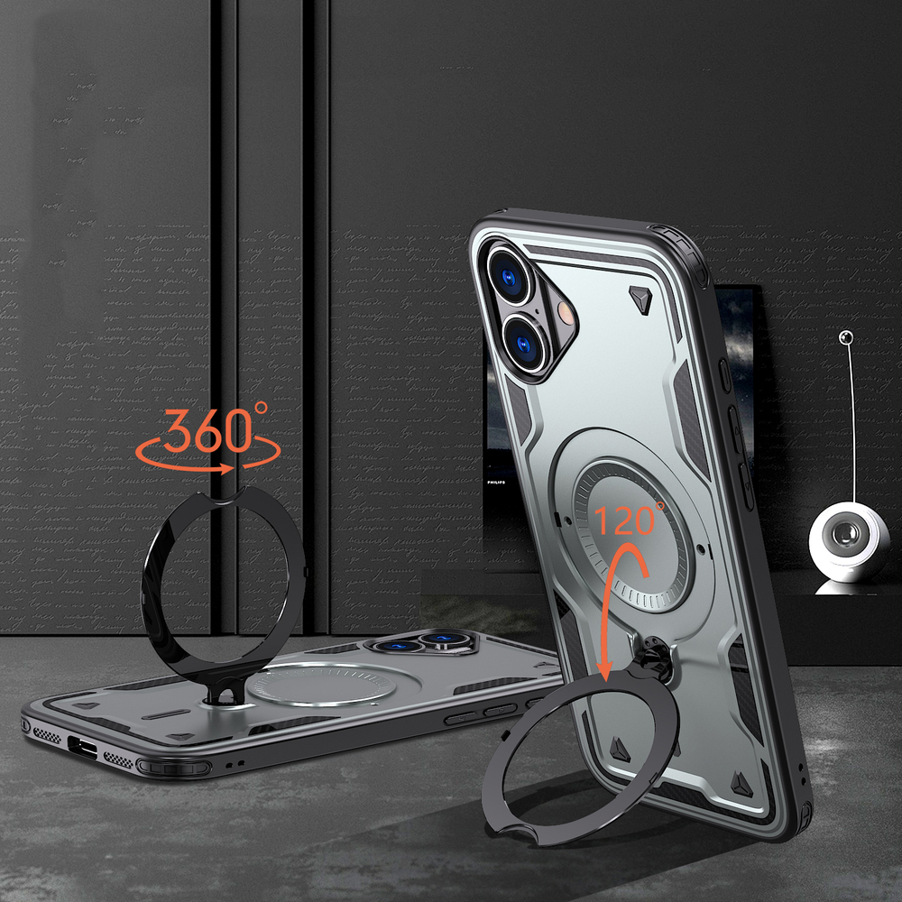 Чехол Magneto Case с кольцом для iPhone 16 Plus