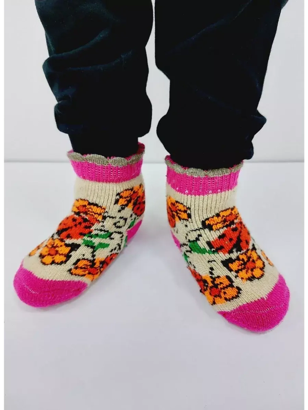 Детские носки шерстяные.