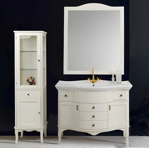 Тумба под раковину Cezares Rubino 105 RUBINO.BA.BLO Bianco laccato opaco