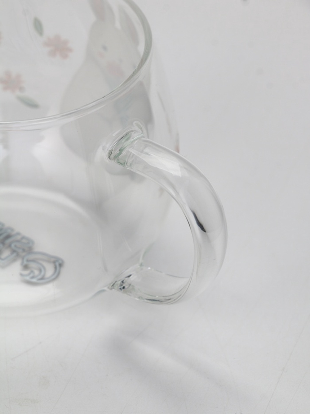 Кружка стеклянная «Зайка», 400 мл