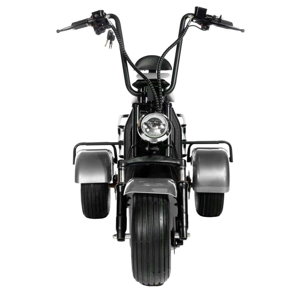 ЭЛЕКТРОСКУТЕР CITYCOCO GT X5 TRIKE 1500W 15AH 48V Серый