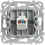 FLITE Розетка 2-местная компьютерная RJ45 категория 6 UTP РК6-2-0-ФлО оливковый IEK