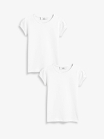 Футболка для девочки Next 378-254, 2 шт., Белый