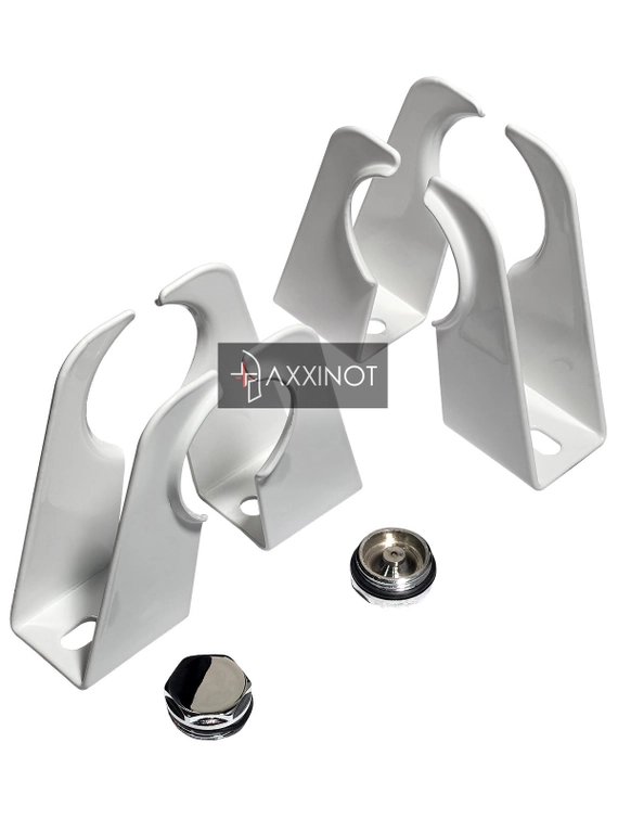 Монтажный комплект для трубчатого радиатора 4 точки (4 кронштейна)