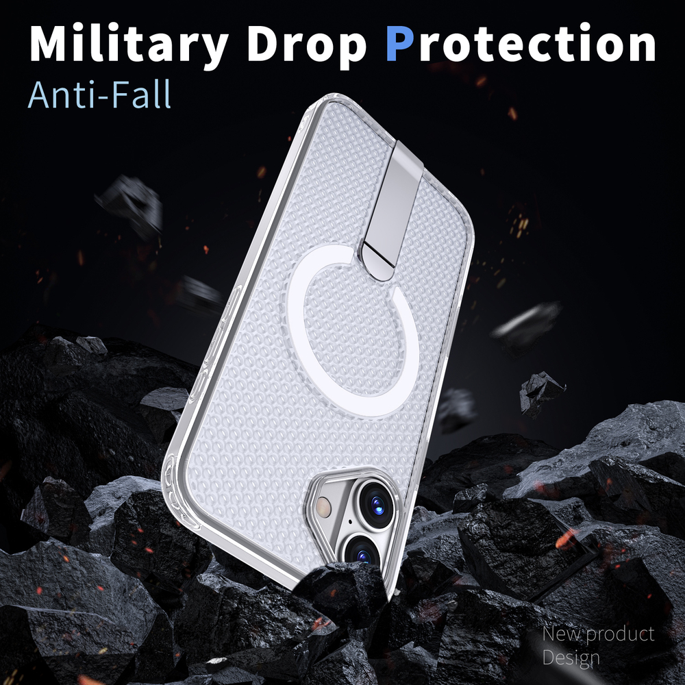 Прозрачный чехол Mesh Pro Magnetic Case для iPhone 16 Plus