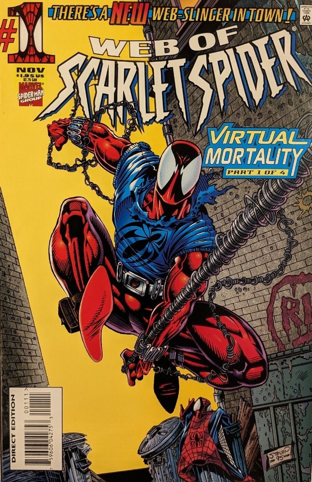 Комикс Web of Scarlet Spider Virtual mortality parts 1-4