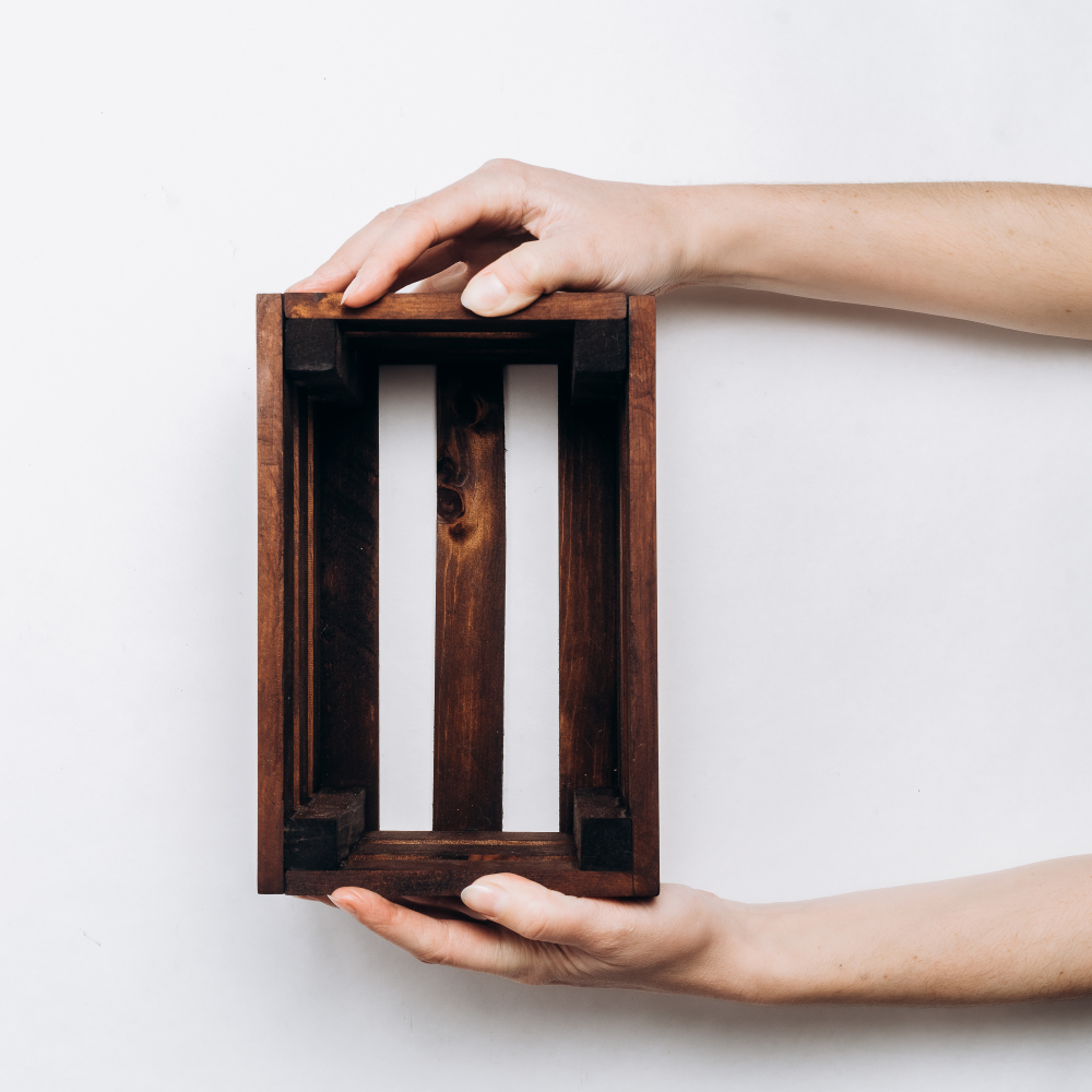 Деревянный подарочный декоративный короб, ящик для хранения из древесины Сибирского Кедра. PK30