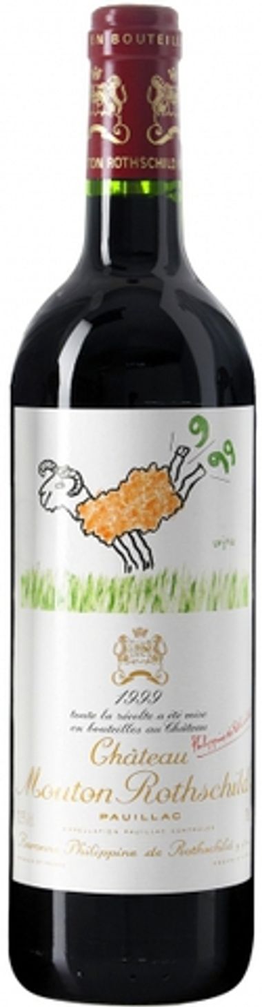 Вино Шато Мутон Ротшильд 1999 Премьер Гранд Крю Классе красное сухое 0,75л