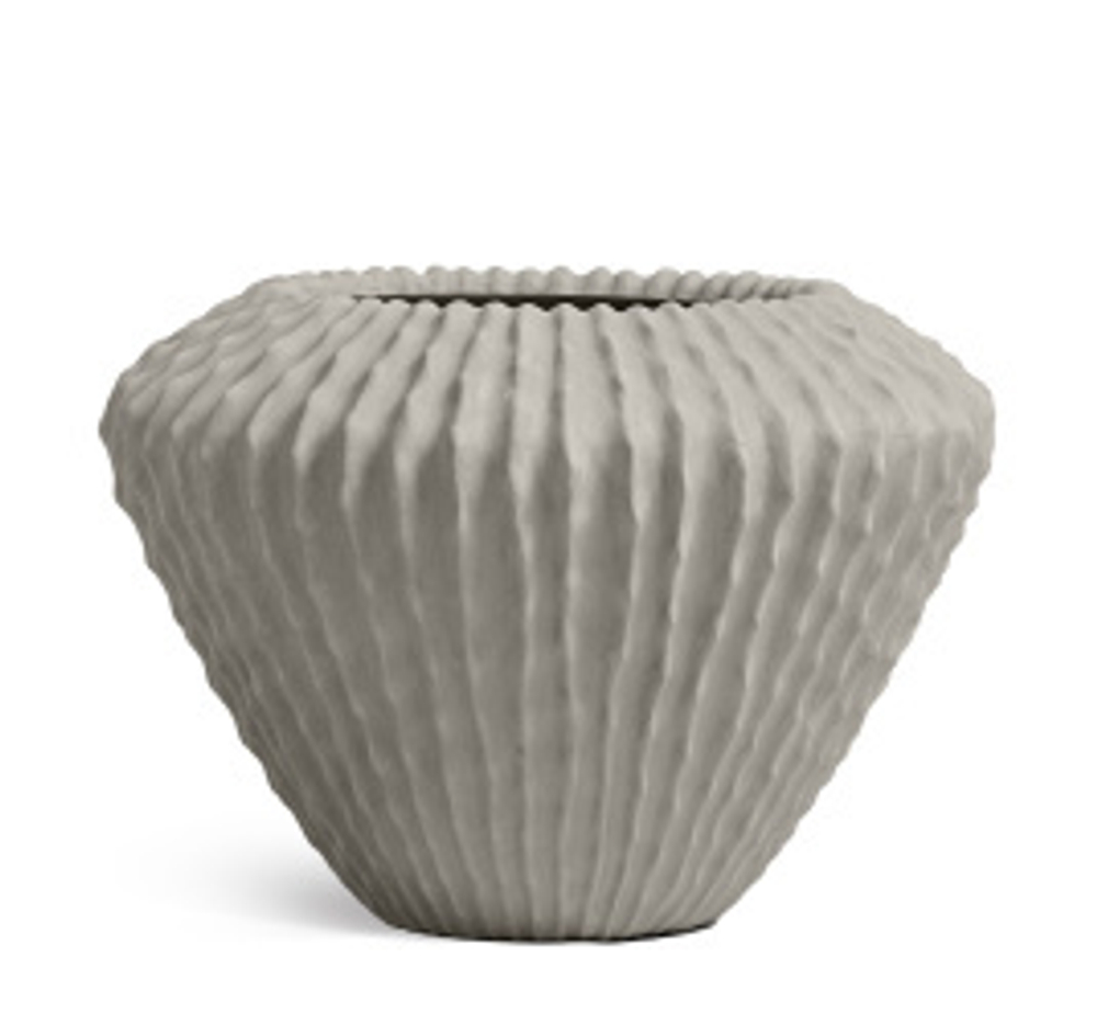 Кашпо TREEZ Effectory - Moho - Design-конус - Белый песок