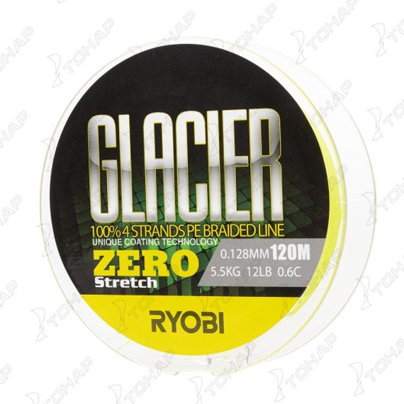 Шнур GLACLER ZERO-120M 0.6/d-0.128mm yellow Ryobi