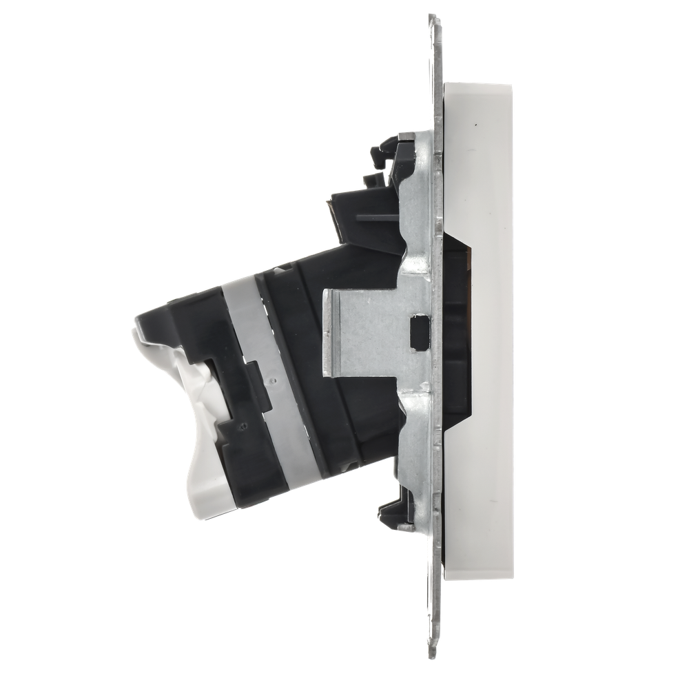 BRITE Розетка компьютерная RJ45 кат.5E РК10-БрБ белый