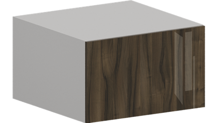 Кухня Модуль ШВГ 610 Белый / Орех Миланский