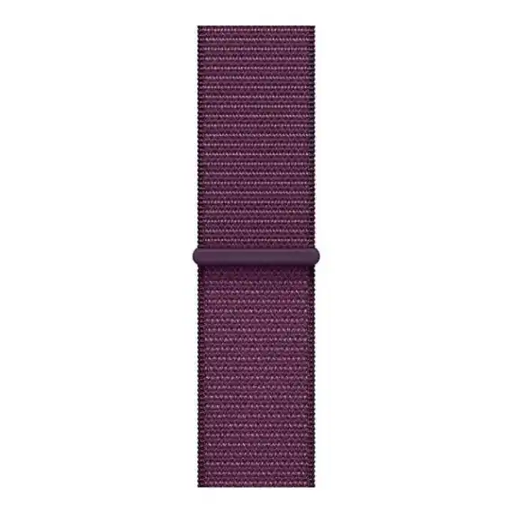 Apple Watch Series 10, 46 мм, корпус из алюминия цвета «розовое золото», спортивный ремешок петля цвета «сливовый» S/L (MWWV3)