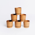 Деревянная стопка, рюмка, шот из дерева кедра для крепких напитков. R42