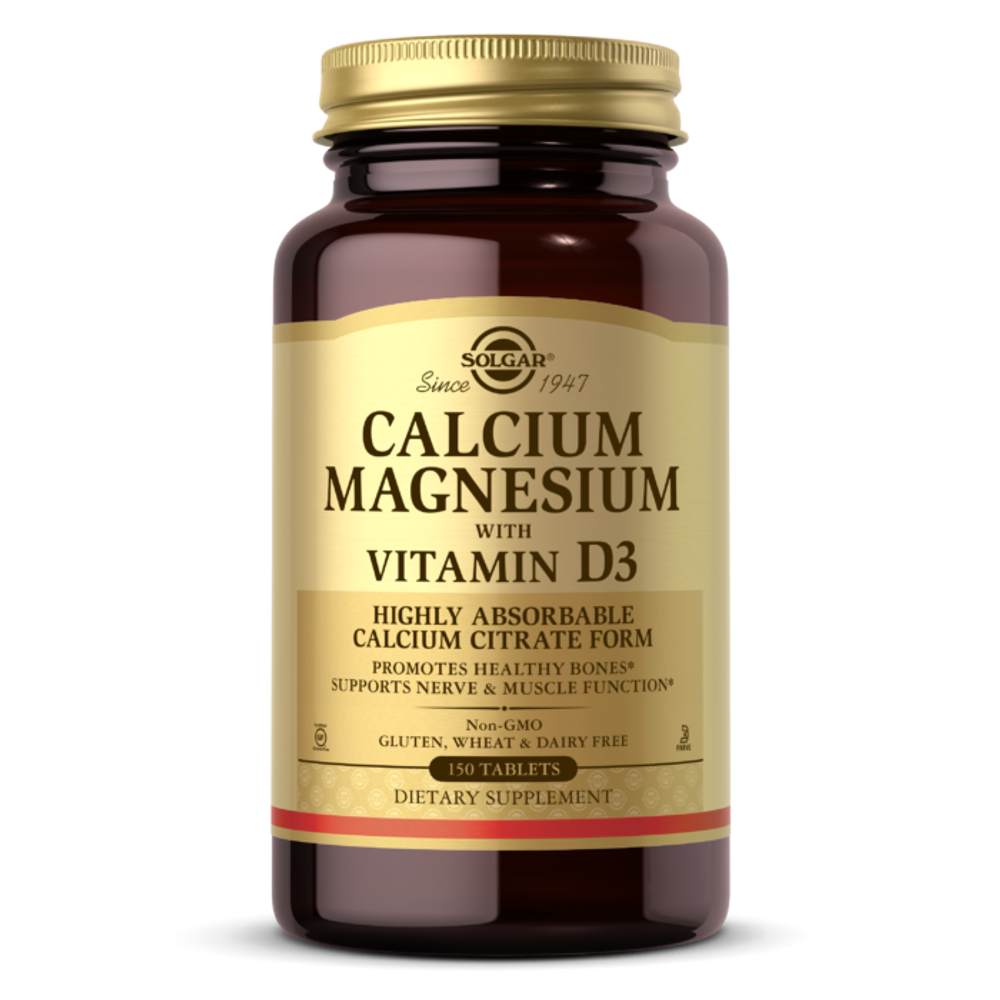 Solgar Calcium Magnesium Plus D3 150 tabs / Кальций-магний с витамином d3