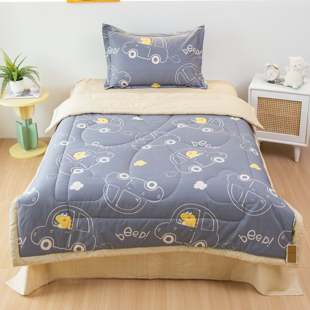 Постельное белье детское 160x80 Young на резинке, комплект с одеялом 100% хлопок OBKR021