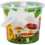 Ведро пластиковое Грибная поляна 5л