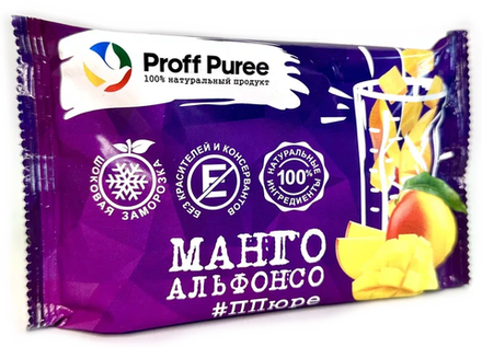 Пюре Манго замороженное в саше 250 гр Proff Pure