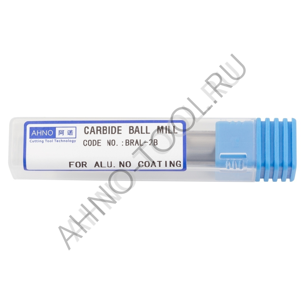 Фреза твердосплавная сферическая 12мм (L=75, l=24, хв=6) Z2 35° по алюминию и цвет.металлам BRAL-2B-