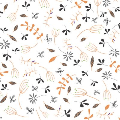 pattern with leaves 01112021 white