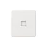 Розетка ROUND компьютерная RJ45 кат6 с/у перламутр KRANZ