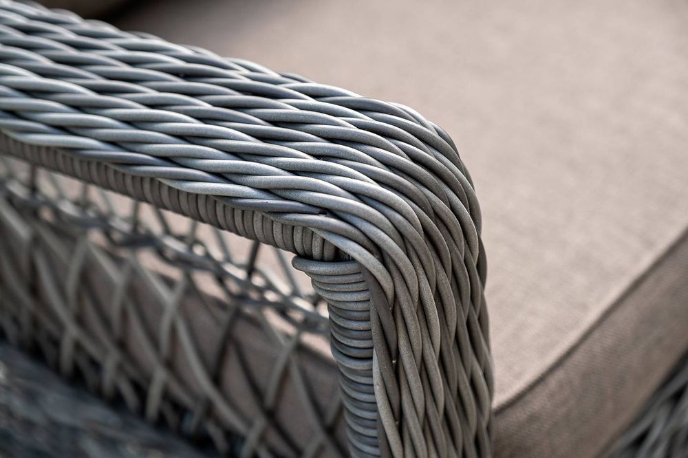 "Гранд Латте" лаунж-зона из искусственного ротанга, цвет графит