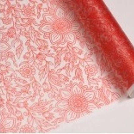 Пленка прозрачная "Ришелье" (10м) КРАСНАЯ