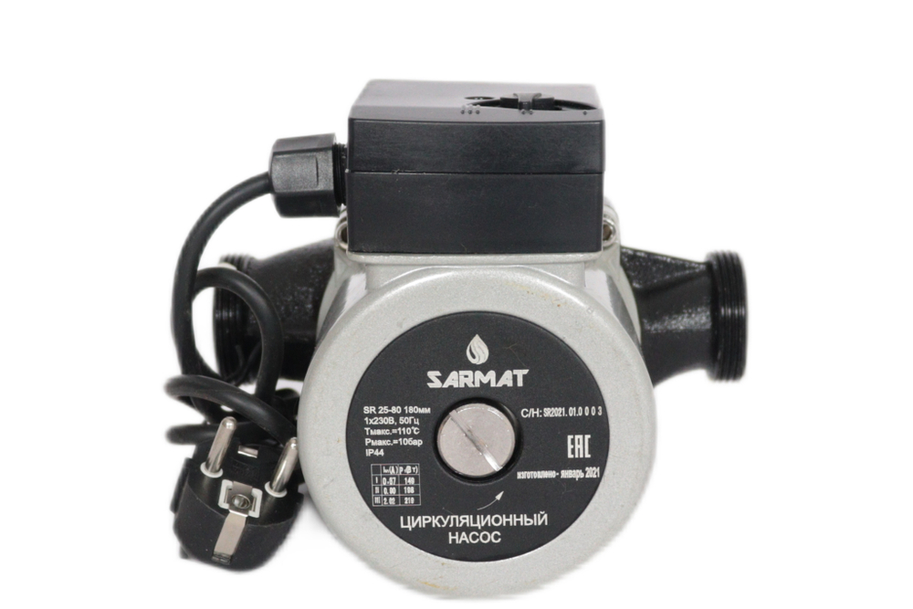 Насос циркуляционный Сармат SR 25-80 (кор.4шт)