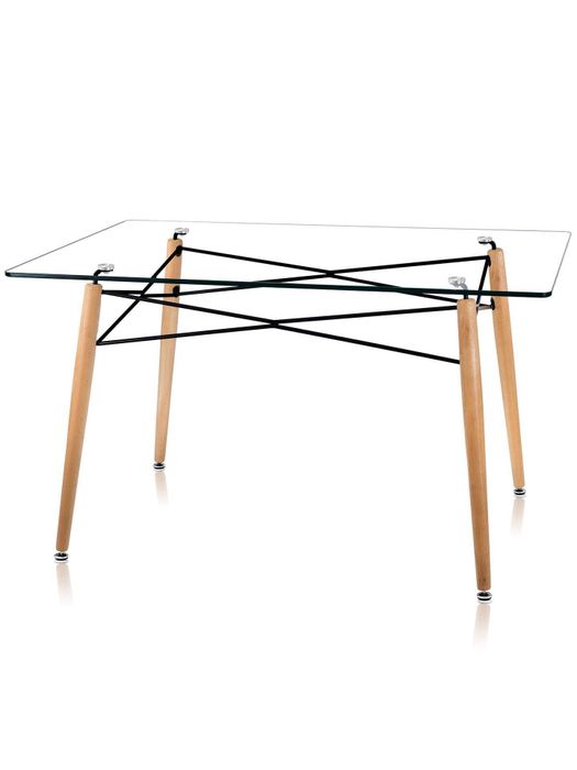 Стол DSW 130*80, прозрачный Stool Group