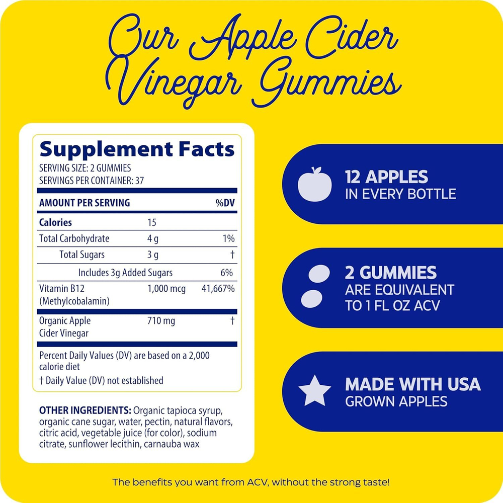 Enzymedica - Apple Cider Vinegar Gummies 74 gummies