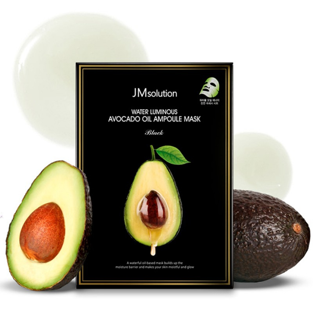 JMsolution Water Luminous Avocado Oil Ampoule Mask Plus 1pcs