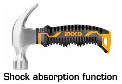 Мини молоток-гвоздодер 220гр. INGCO HMCH80808D