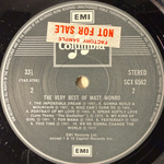 Matt Monro ‎– The Very Best Of Matt Monro (Англия 1974г.) Promo