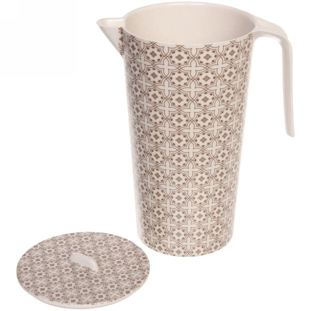 Кувшин бамбуковый «Eco Life» 12*21см, цветы