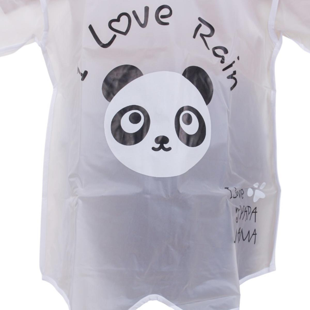 Дождевик с капюшоном, белый, размер S D-4879