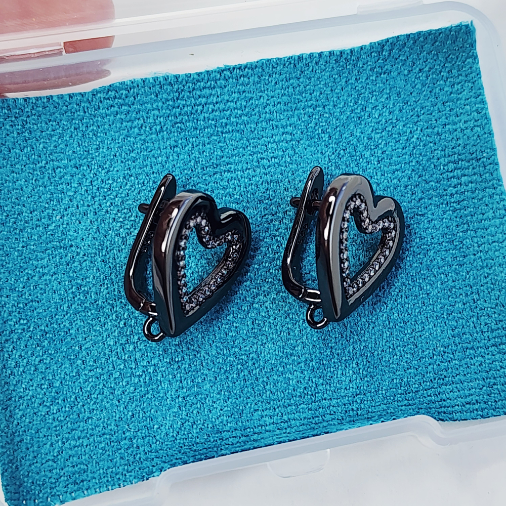 Ювелирные швензы, английский замок, черные, люкс фурнитура