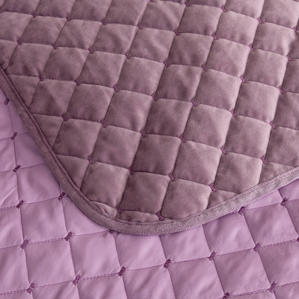 Велюровое покрывало ромб OVF002