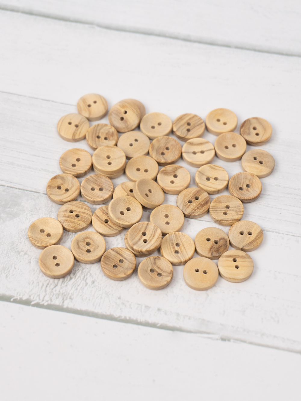 Пуговицы CONCEPT Button of Olive Wood, размер 15 мм, дерево оливы
