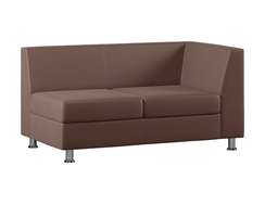 Секция с подлокотником двухместная левая MC-1P.02(L) экокожа Oregon 26