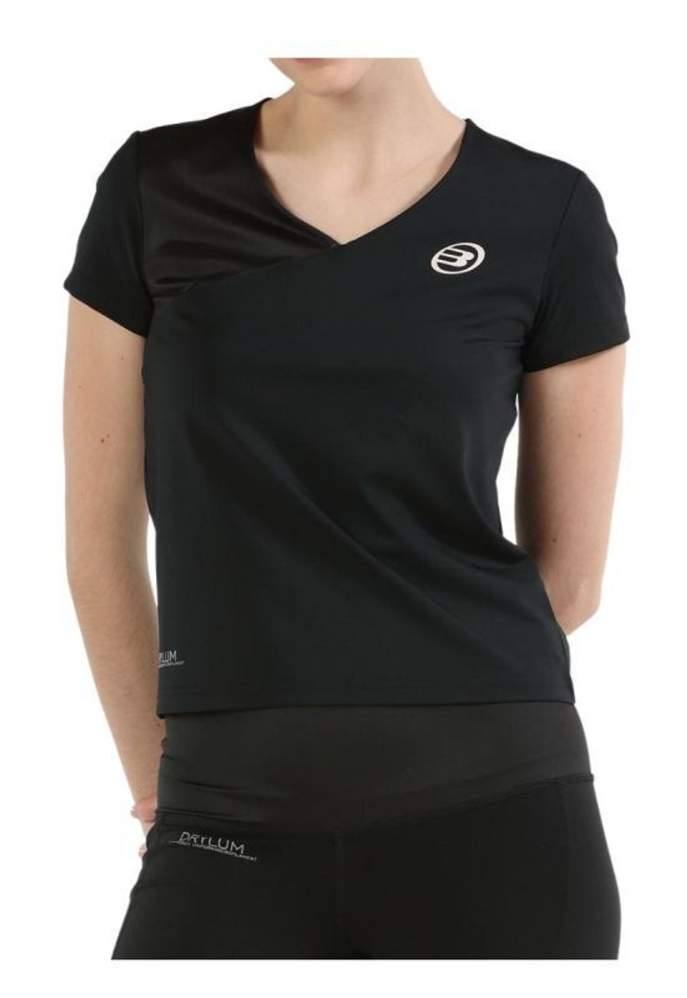 Женская теннисная футболка Bullpadel Pital - Black