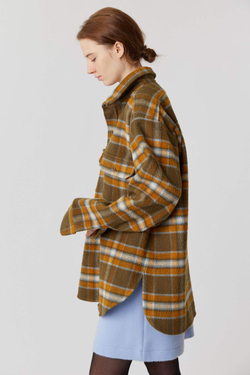 Объемная мужская рубашка в клетку