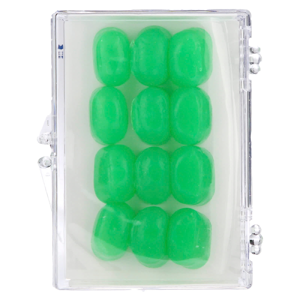 Ezy Dose, Pro-Techs, Seal-Rite, силиконовые беруши, зеленый, 6 пар и футляр
