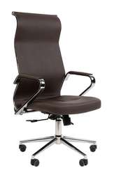 Офисное кресло Chairman 702 Россия экопремиум коричневый