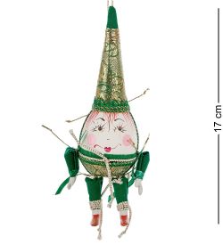 РусКукла RK-507/1 Яйцо-подвеска «Клоун» фарфор