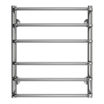 Полотенцесушитель водяной Azario FERRARA 53.2х60, Хром