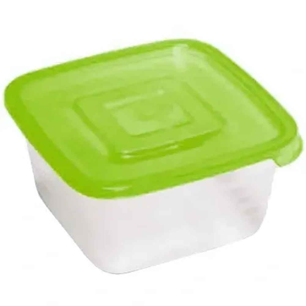Контейнер пластиковый пищевой «Унико» 0,45л квадратный С208